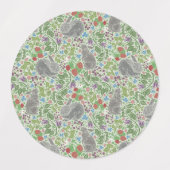 ヴィンテージビクトリアンバニーラビットベリーガーデンイースター ラベル (デザイン1)