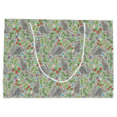 ヴィンテージビクトリアンバニーラビットベリーガーデンイースター ラージペーパーバッグ (裏面)