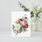 ヴィンテージビクトリアンバラその他の美しい花 ポストカード (スタンド正面)