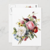 ヴィンテージビクトリアンバラその他の美しい花 ポストカード (正面/裏面)