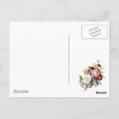 ヴィンテージビクトリアンバラその他の美しい花 ポストカード (裏面)