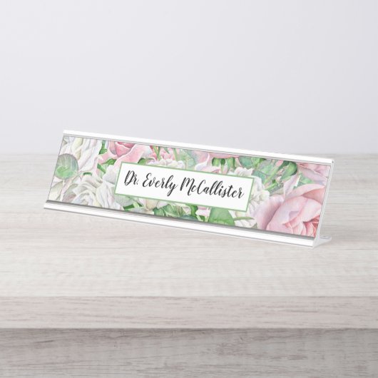 ヴィンテージビクトリアンバラガーデンネームプレート デスクネームプレート (正面)