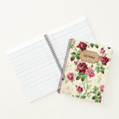 ヴィンテージビクトリアンバラパターン名前をカスタムする ノートブック (内部)