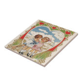 ヴィンテージビクトリアンバレンタインのハート タイル (側面)