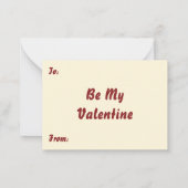 ヴィンテージビクトリアンバレンタインのハート ノートカード (裏面)