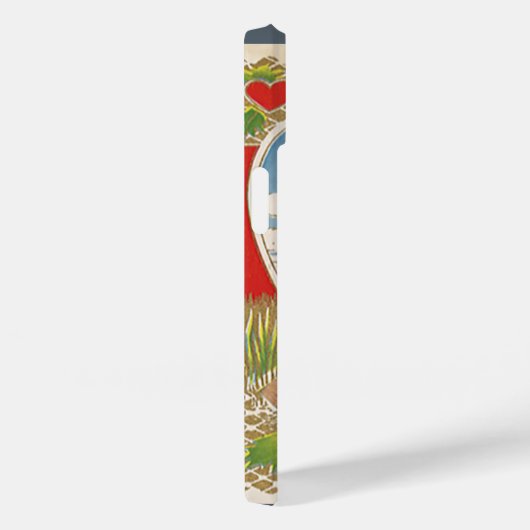 ヴィンテージビクトリアンバレンタインのハート Case-Mate iPhoneケース (裏面 / 右)