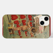 ヴィンテージビクトリアンバレンタインの日，キュピッドとハート Case-Mate iPhoneケース (裏面 (横))