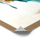 ヴィンテージビクトリアンバレンタインの日、ハート付き少年 ポスター (角)