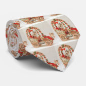 ヴィンテージビクトリアンバレンタインの日,花を伴う車 ネクタイ (ロール)