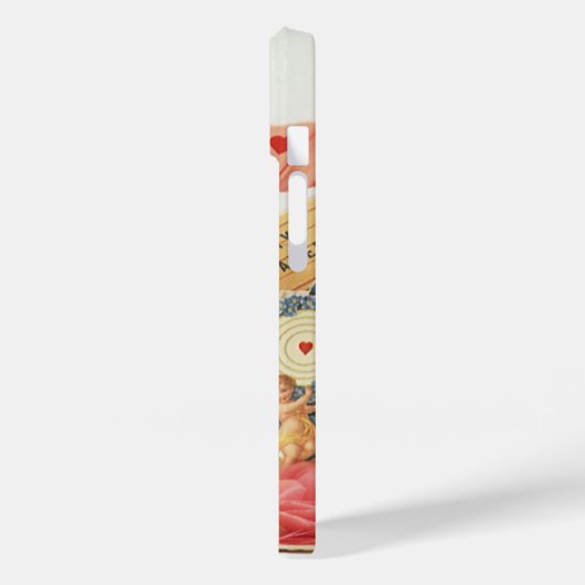 ヴィンテージビクトリアンバレンタインの日、飛行機の子供たち Case-Mate iPhoneケース (裏面 / 左)