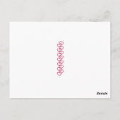 ヴィンテージビクトリアンバレンタインキューピットオンスワン ポストカード (裏面)