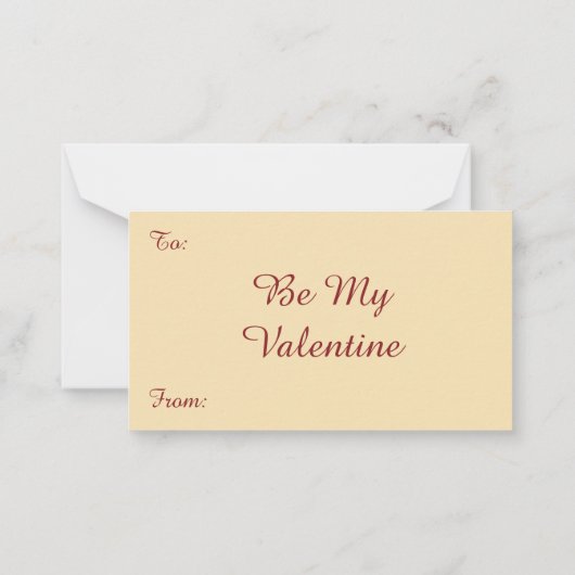 ヴィンテージビクトリアンバレンタインデイエンジェルシームス ノートカード (裏面)