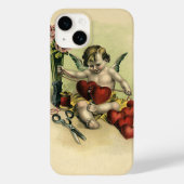 ヴィンテージビクトリアンバレンタインデイエンジェルシームス Case-Mate iPhoneケース (裏面)