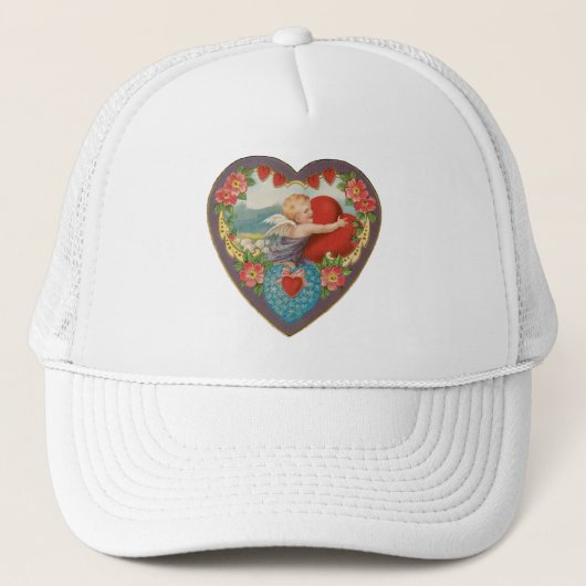 ヴィンテージビクトリアンバレンタインデイケルブハート キャップ (正面)