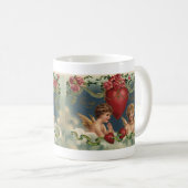 ヴィンテージビクトリアンバレンタインデエンジェルズイン天国 コーヒーマグカップ (正面右)