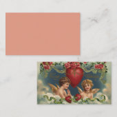 ヴィンテージビクトリアンバレンタインデエンジェルズイン天国 ノートカード (正面/裏面)