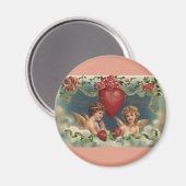 ヴィンテージビクトリアンバレンタインデエンジェルズイン天国 マグネット (正面/裏面)