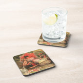 ヴィンテージビクトリアンバレンタインデーケルブハート コースター (右側)