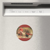 ヴィンテージビクトリアンバレンタインデーケルブハート マグネット (インサイチュ (食洗機))