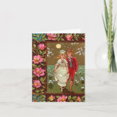 ヴィンテージビクトリアンバレンタインデーレトロ愛好家 カード (正面)