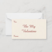 ヴィンテージビクトリアンバレンタインデー愛の提供 ノートカード (裏面)