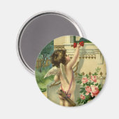 ヴィンテージビクトリアンバレンタインデー，エンジェルハート マグネット (正面/裏面)