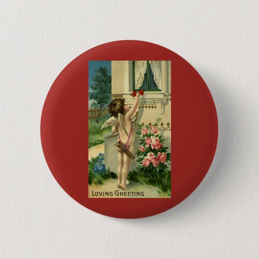 ヴィンテージビクトリアンバレンタインデー,エンジェルハート 缶バッジ (正面)