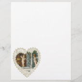 ヴィンテージビクトリアンバレンタインデー，エンジェルw文字 チラシ (裏面)