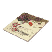 ヴィンテージビクトリアンバレンタインデー タイル (側面)