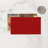 ヴィンテージビクトリアンバレンタインデー ノートカード (正面/裏面インサイチュ)