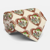 ヴィンテージビクトリアンバレンタインデー、ハート ネクタイ (ロール)