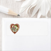 ヴィンテージビクトリアンバレンタインデー、ハート ラベル (インサイチュ)