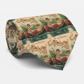 ヴィンテージビクトリアンバレンタインデー,ボートにチェルブ ネクタイ (ロール)