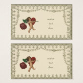 ヴィンテージビクトリアンバレンタインデーCherub andバラ (正面&裏面)