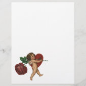 ヴィンテージビクトリアンバレンタインデーCherub andバラ チラシ (正面)