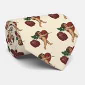 ヴィンテージビクトリアンバレンタインデーCherub andバラ ネクタイ (ロール)