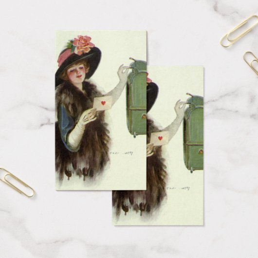 ヴィンテージビクトリアンバレンタイン女性愛の手紙 (オフィス)