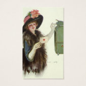 ヴィンテージビクトリアンバレンタイン女性愛の手紙 (裏面)