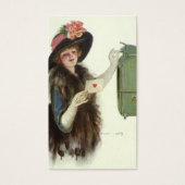 ヴィンテージビクトリアンバレンタイン女性愛の手紙 (正面)