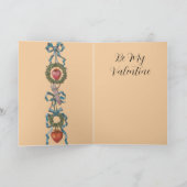 ヴィンテージビクトリアンバレンタイン カード (内部)