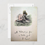 ヴィンテージビクトリアンバレンタイン シーズンポストカード (正面/裏面)