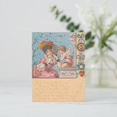 ヴィンテージビクトリアンバレンタイン ポストカード (スタンド正面)