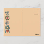 ヴィンテージビクトリアンバレンタイン ポストカード (裏面)