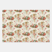 ヴィンテージビクトリアンバレンタイン ラッピングペーパーシート (正面)