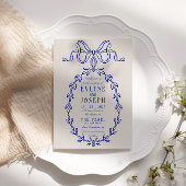 ヴィンテージビクトリアンバロックオーナメント結婚ズ 招待状