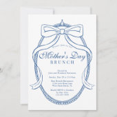 ヴィンテージビクトリアンバロックシックマザーズデイブランチ 招待状 (正面)