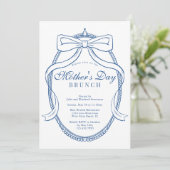 ヴィンテージビクトリアンバロックシックマザーズデイブランチ 招待状 (スタンド正面)