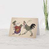 ヴィンテージビクトリアンバードクリスマスカード シーズンカード (正面)