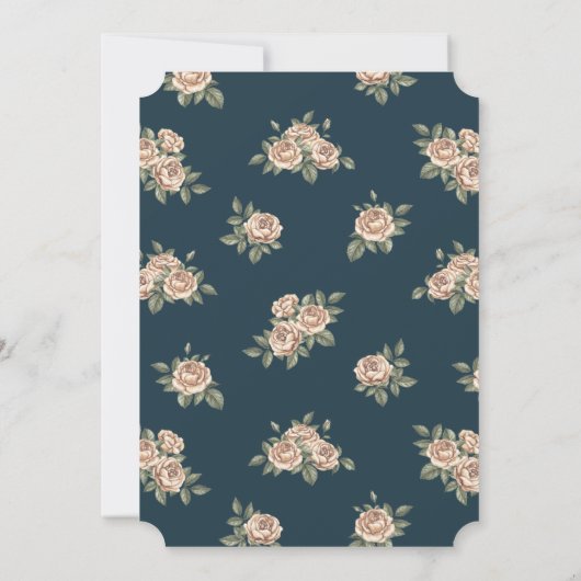 ヴィンテージビクトリアンパウィティアニマルズボーイ誕生日 招待状 (裏面)