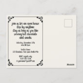 ヴィンテージビクトリアンパーティの招待状 ポストカード (裏面)